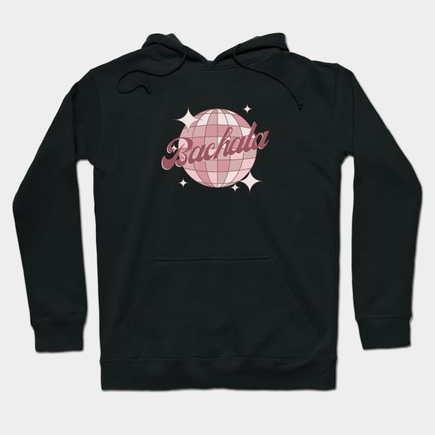 New Bachata Design Retro Comic Style in pink Hoodie by Bailamor